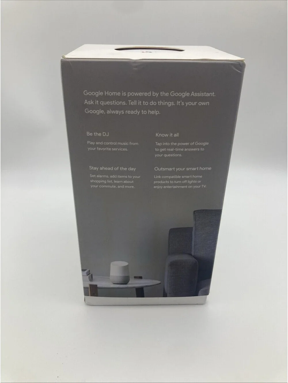 Google HOME Voice-Activated Speaker-New Open Box, Assistant GA3A00417A14